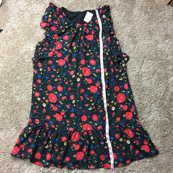 J.Crew Floral Printed Flutter Dress M - Picture 7 of 8